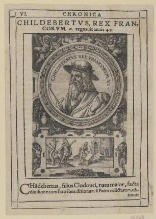 Bildnis des Childebertvs Rex Francorvm