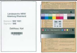 Entnazifizierung Karl Dahlhaus, geb. 21.01.1895 (Schlosser)