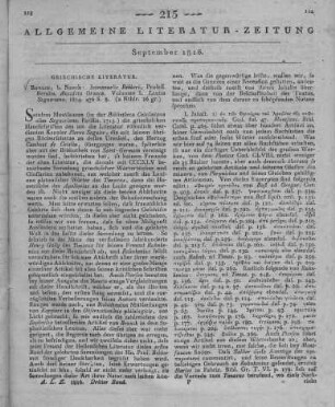 Bekker, I.: Anecdota Graeca. Vol. I. Lexica Seguerina. Berlin: Nauck 1814
