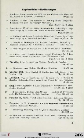 Kupferstiche – Radierungen (Nr. 1-42)
