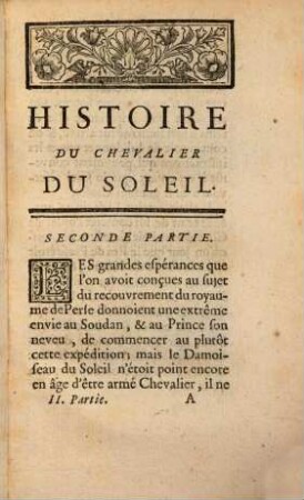 Histoire Du Chevalier Du Soleil : Tirée De L'Espagnol, 2