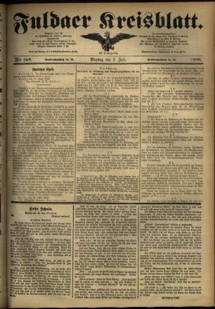 Ausgabe vom Montag, den 02. Juli 1906.