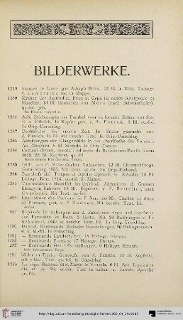 Bilderwerke (Nr. 1279-1310)