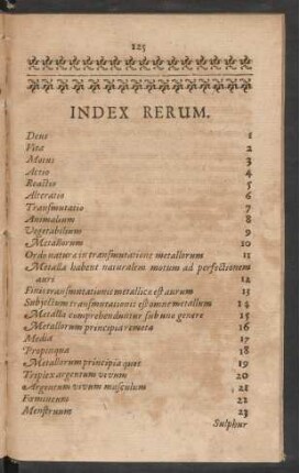 Index Rerum.