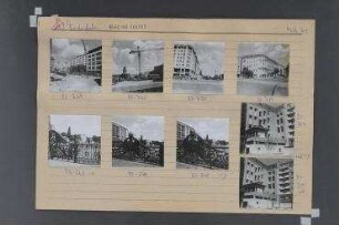 Straßenansichten. Berlin, Mitte, Friedrichstraße/AmWeidendamm/Kronenstraße/Oranienburger Straße