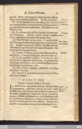 Caput XXX. Causae remotae octavae Curatio.