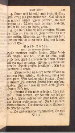 Sterb-Lieder.