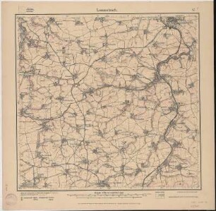 Section Lommatzsch aus: Topographische Karte (Meßtischblätter) Sachsen