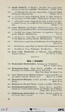 Glas – Kristalle (Nr. 289-314)