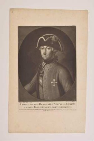 Bildnis Albert Kasimir (August Moritz), Herzog von Sachsen-Teschen (Prinz v. Polen) (1738-1822)