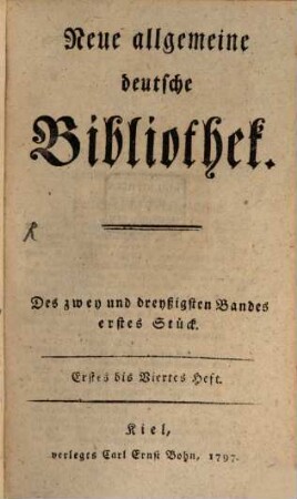 Neue allgemeine deutsche Bibliothek. 32. 1797