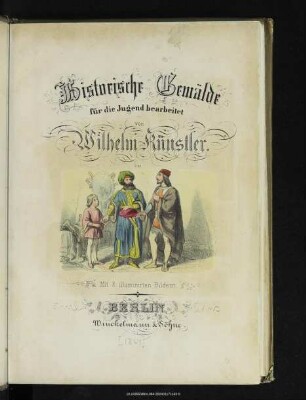 Historische Gemälde : für die reifere Jugend