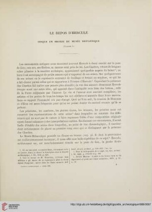 11: Le repos d'Hercule : disque en bronze du Musée Britannique