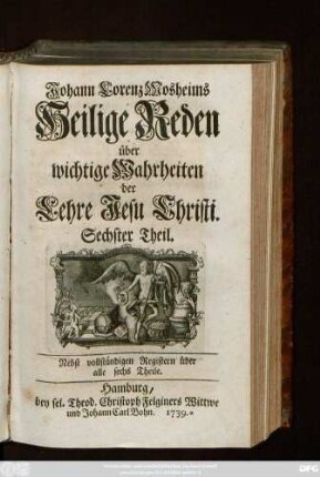 Theil 6: Nebst vollständigen Registern über alle sechs Theile