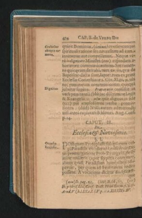 Caput III. De Ecclesia & Novissimis.