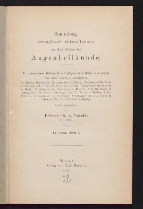 Die Pathologie des Farbensinnes : eine klinische Studie