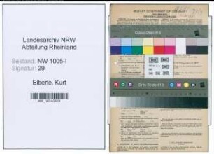 Entnazifizierung Kurt Eiberle , geb. 03.07.1907 (Betriebsleiter)