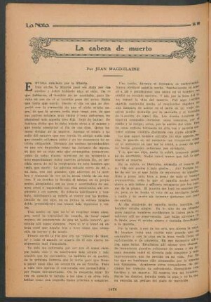 La cabeza de muerto