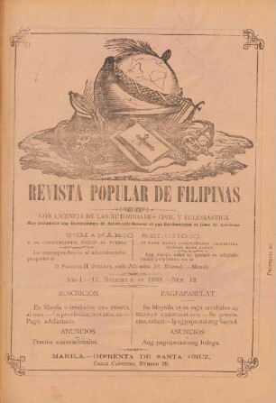 Ano 1, Num. 12, 17. Noviembre 1888