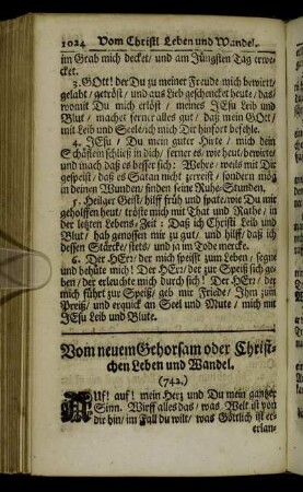 Vom neuem Gehorsam oder Christlichen Leben und Wandel.