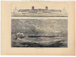 The proposed channel ferry: Longitudinal section of ferry steamer.- The ferry steamer