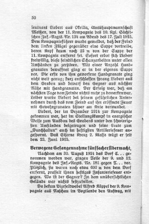 Verwegene Gefangennahme fünffacher Übermacht.