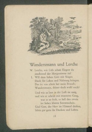 Wandersmann und Lerche