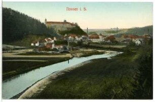 Nossen. Blick über die Mulde nach Nossen