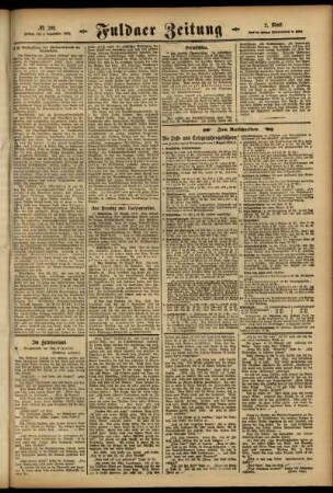 Zweite Ausgabe vom Freitag, den 01. September 1916.