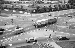 Unfallträchtige Kreuzung Ebertstraße/Brauerstraße bei nächtlicher Abschaltung der Signalanlage
