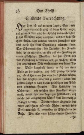 Siebente Betrachtung.