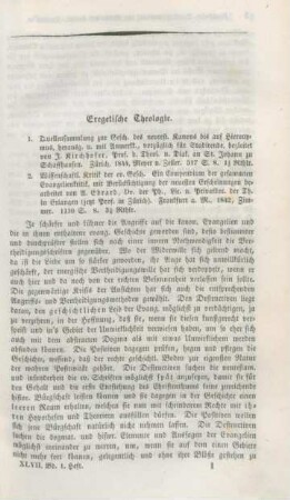 1-20 Exegetische Theologie