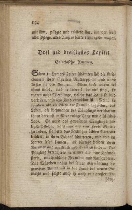 Drei und dreißigstes Kapitel. Griechische Ammen