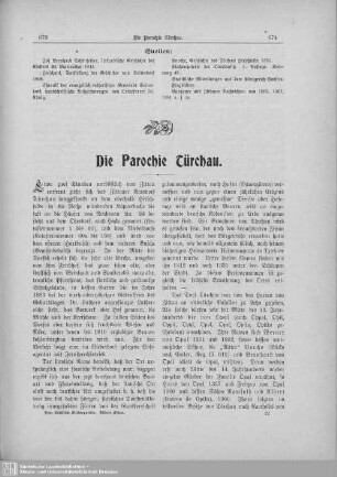 Die Parochie Türchau