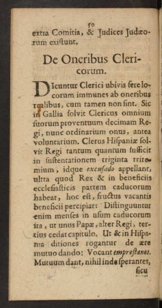 De Oneribus Clericorum.