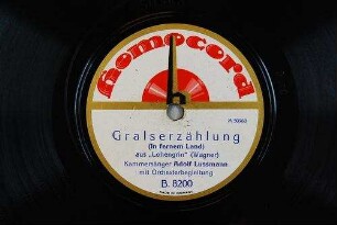 Gralserzählung (In fernem Land) : aus "Lohengrin" / (Wagner)