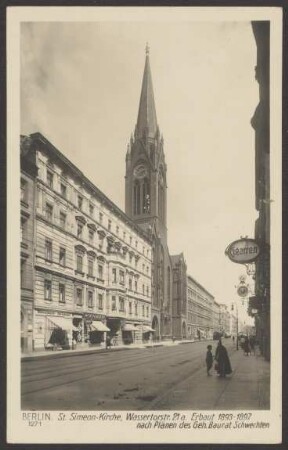 Ansichtskarte "St. Simeon-Kirche, Wassertorstr. 21 a" [1/2]
