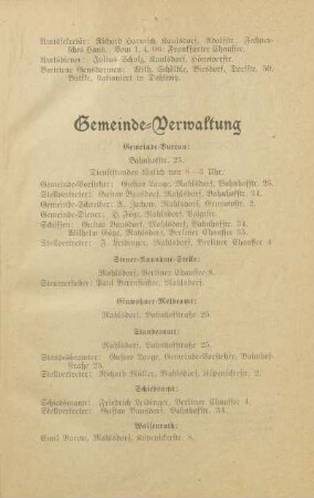 Gemeinde-Verwaltung