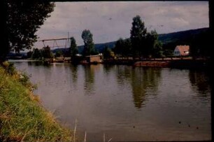 Oberesslingen, Schiff-Kanal, flussaufwärts