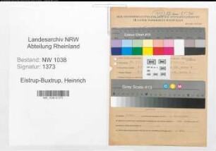 Entnazifizierung Heinrich Eistrup-Buxtrup , geb. 21.07.1893 (Landwirt)