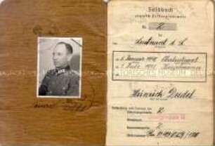 Soldbuch für den Leutnant Heinrich Dudel