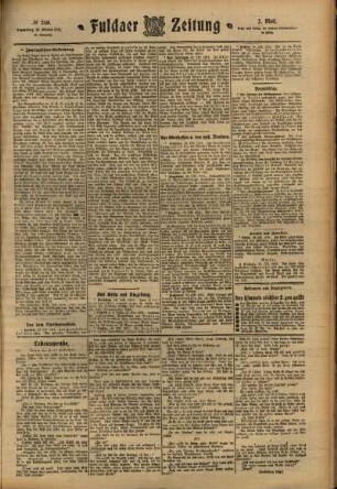 Zweite Ausgabe vom Donnerstag, den 19. Oktober 1911.