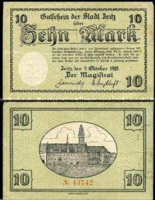 Zeitz, Notgeld, 10 Mark