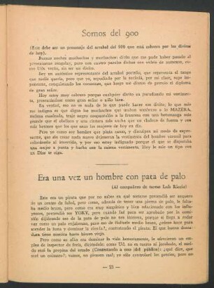 Era una vez un hombre con pata de palo : (Al compañero de tareas Luis Riccio)