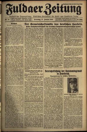 Ausgabe vom Dienstag, den 22. Januar 1935.