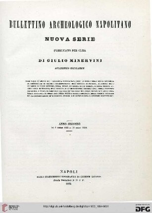 N.S.2: Bullettino archeologico Napoletano