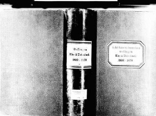 Öfingen, Bad Dürrheim VS; Evangelische Gemeinde: Heiratsbuch 1810-1870 Öfingen, Bad Dürrheim VS; Evangelische Gemeinde: Sterbebuch 1810-1870