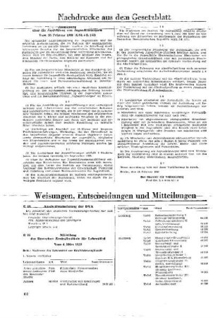 Anschriftänderung der DVA : E 20 ; [Weisungen, Entscheidungen und Mitteilungen]