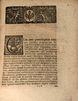 D. Michaelis Alberti, Potentiss. Regis Porussiae Consiliarii Aulici, Medicinae Professoris Publici Ordinarii ... Propempticon Inaugurale De Falso Sensu Medico Naturae Corporeae Hippocratico
