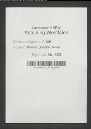 Kellnerei-Register.